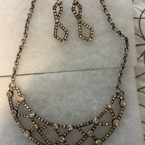 Touchstone Crystal necklace and earrings.